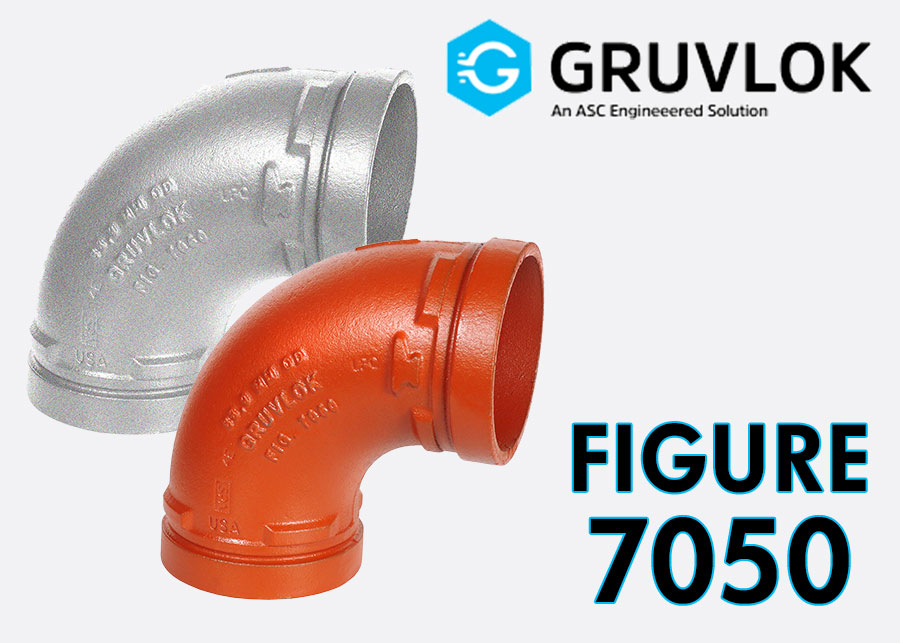 Gruvlok FIG 7050 Galvanized 90 Degree Elbow