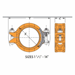 GRUVLOK Rigidlok FIG 7401 Pipe Coupling