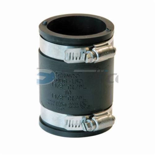 Fernco 1 1/2" Pipe Rubber Coupling Clamp 1056-150 PlumbQuick Sewer Drain Use 