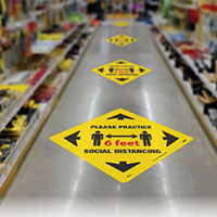 Social Distancing Floor stickers