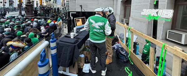 Cooney Brothers and JAKIB Sports Broadcast Set Up