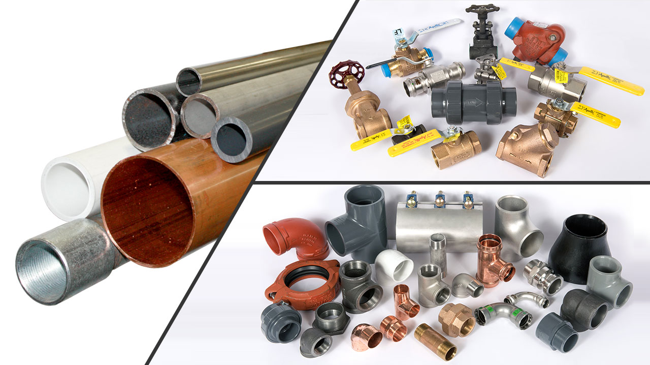 Pipe valves and fittings